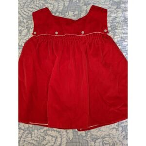 Cherubs Red Velvet Toddler Girl sz. 12 month Jumper. Classic, Adorable